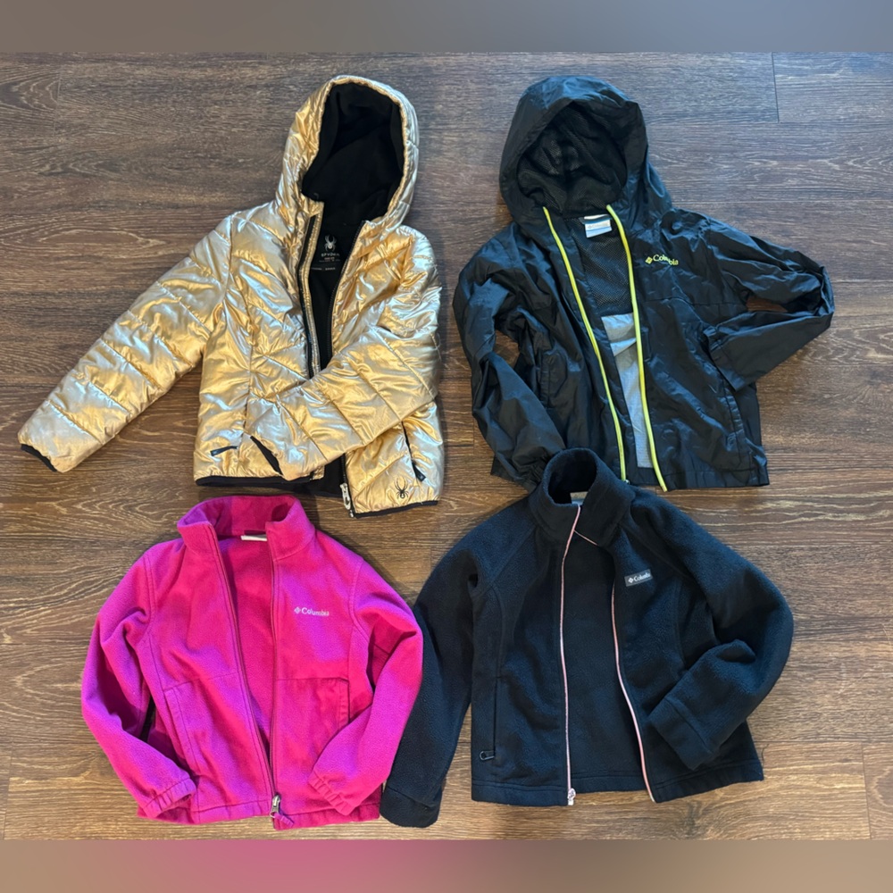 Spyder and Columbia girls jackets bundle